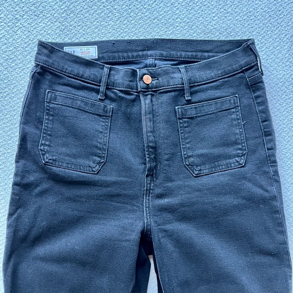 Black High Rise 70s Vintage Gap Jeans